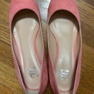 JG pink wedge pumps only worn a handful of times